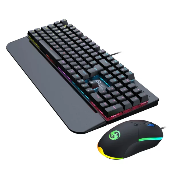 Kit de teclado e mouse mecânico gamer abnt2 iluminação led interruptor rgb azul usb 3200 dpi luuk young Bk-03 - Image 9