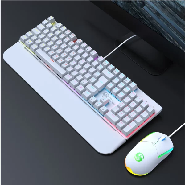 Kit de teclado e mouse mecânico gamer abnt2 iluminação led interruptor rgb azul usb 3200 dpi luuk young Bk-03 - Image 5